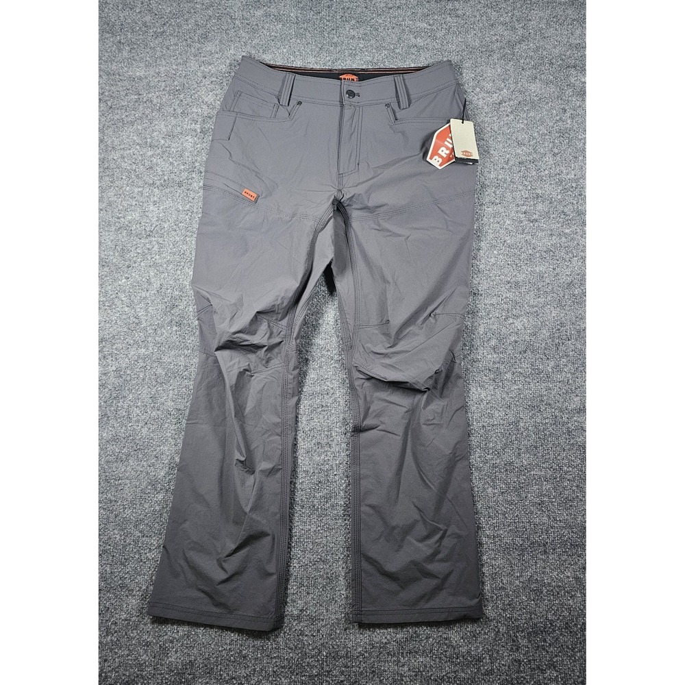 Brunt Workwear Men's The Costello Tech Pants Size 33X30 Charcoal Gray